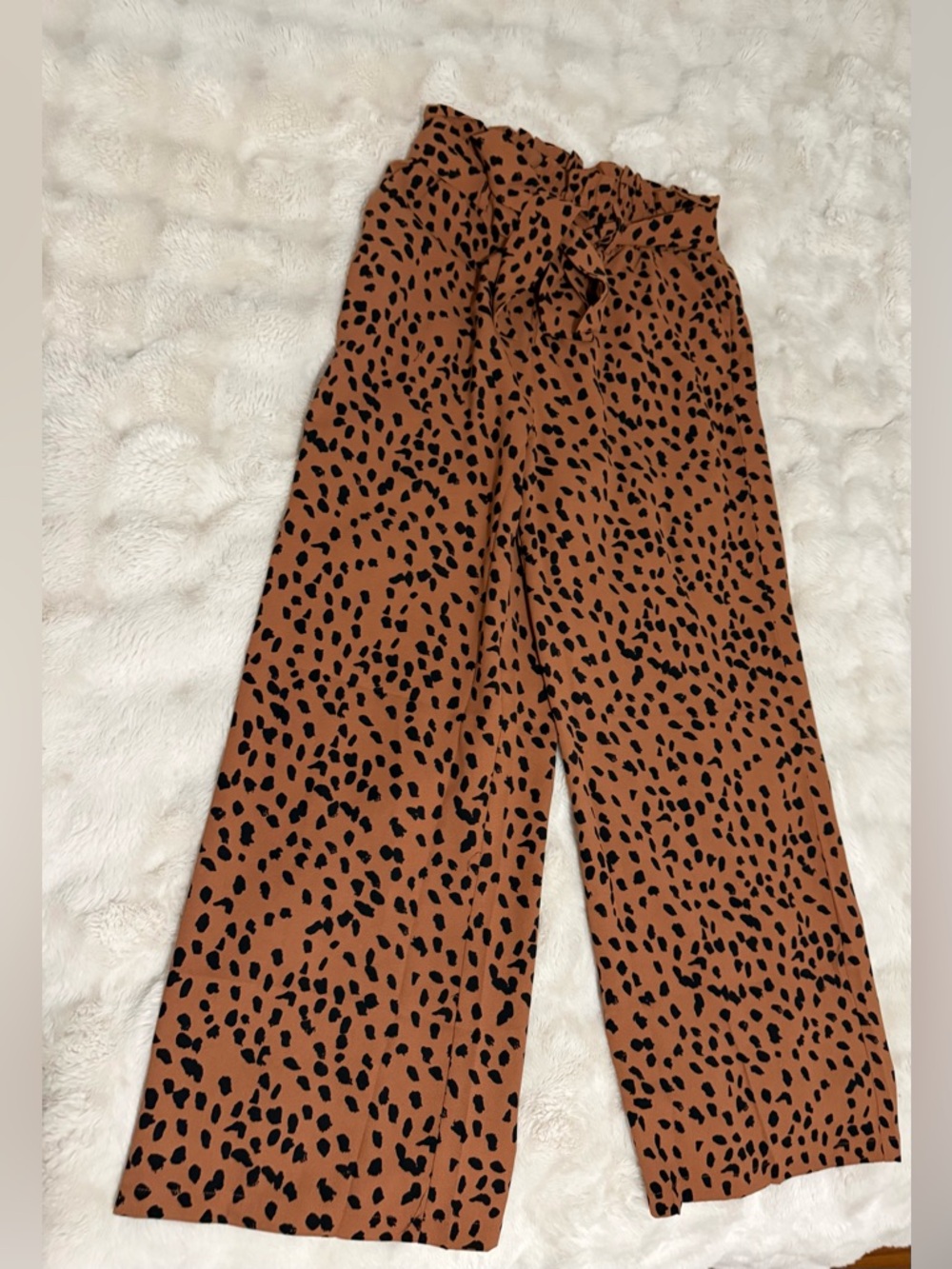 SySea High-Waisted Palazzo Wide-Leg Pants in Leopard Print